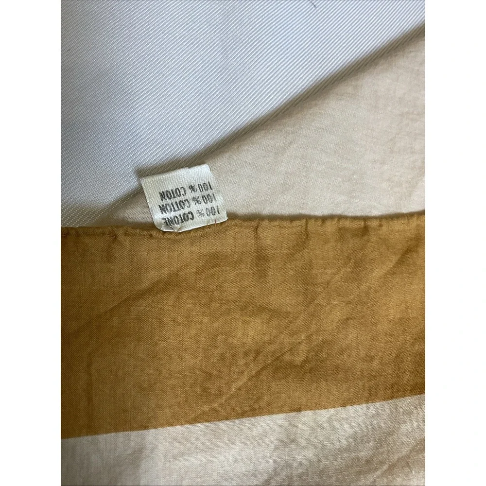 Vintage Charles Jourdan Paris 100% Cotton Watercolor Scarf Italy Hand Rolled